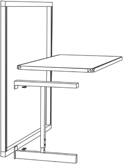 ADD-ON WORKSTATION, 36"D x 48"W