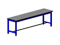 RTW SERIES WORK TABLE, ESD, 24"D x 96"W