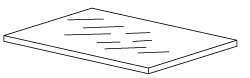 STAINLESS STEEL WORKSURFACE, WRAP EDGE, 36"D x 96"W