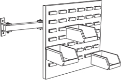 PARTS BIN PANEL, DOUBLE ARM