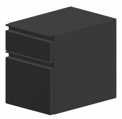 SUSPENDED DRAWER UNIT, 1-6" + 1-12" DRAWER